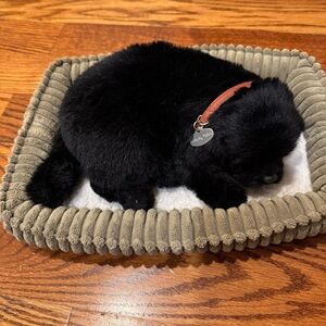 Perfect Petzzz Sleeping Black Lab Puppy - Battery-Operated